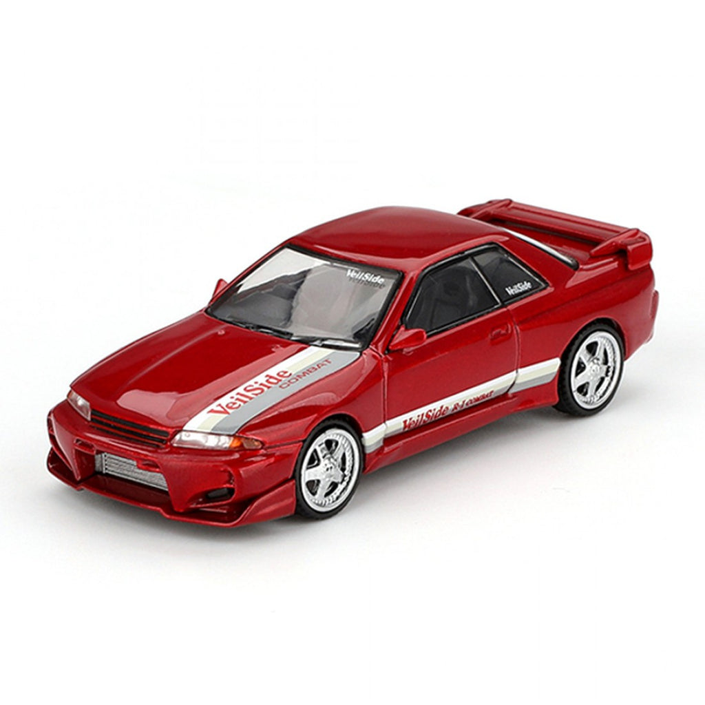 Mini GT 1:64 Nissan Skyline GT-R (R32) VeilSide Combat CI – Rojo Gema Blister