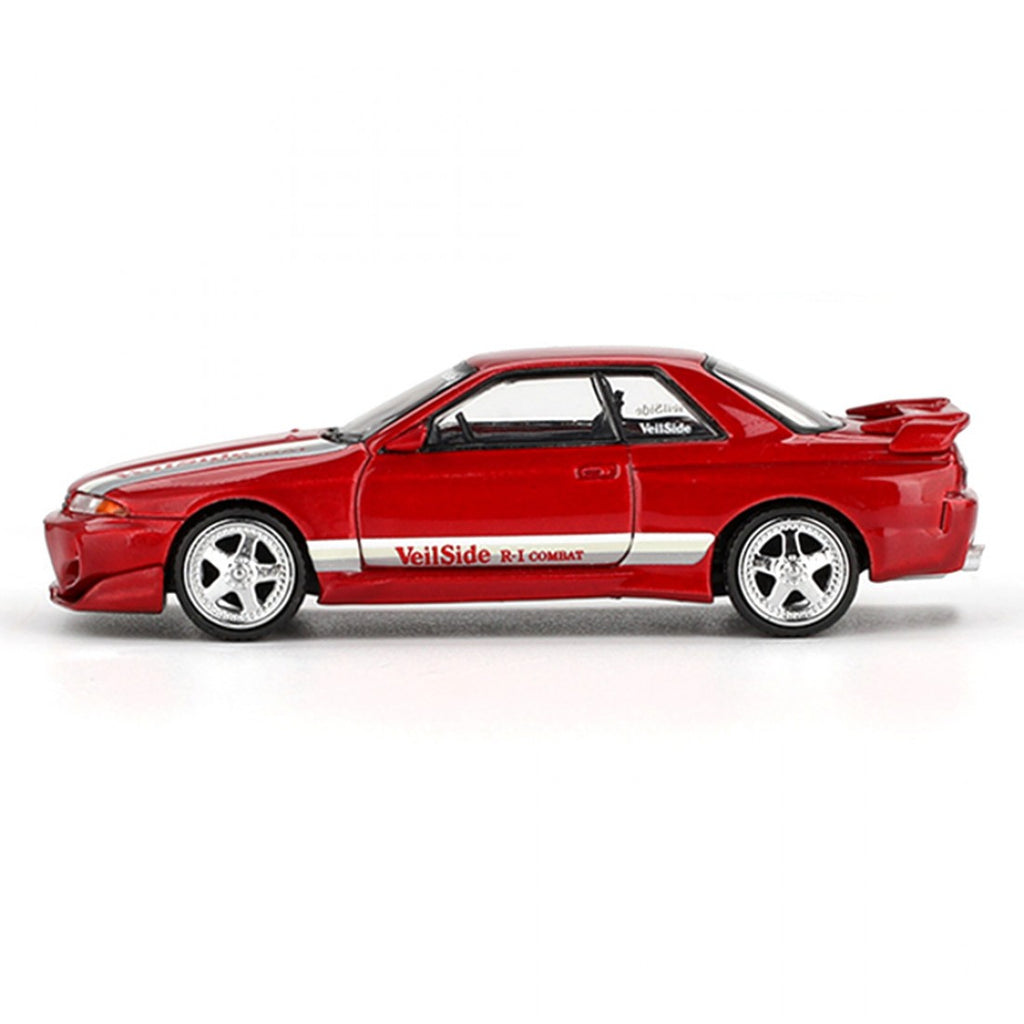 Mini GT 1:64 Nissan Skyline GT-R (R32) VeilSide Combat CI – Rojo Gema Blister