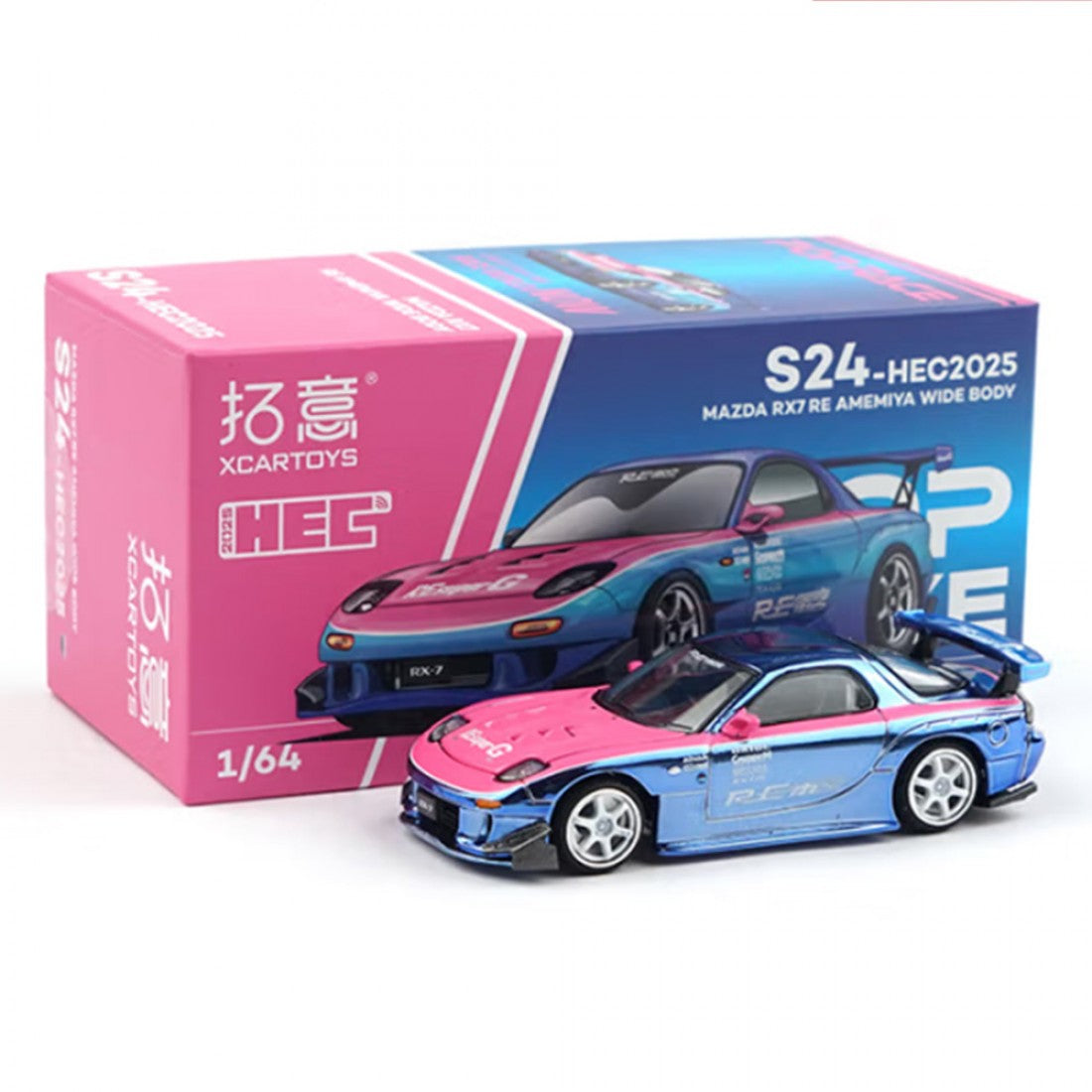 POP RACE MAZDA RX7 RE AMEMIYA WIDE BODY HEC 2025 1/64