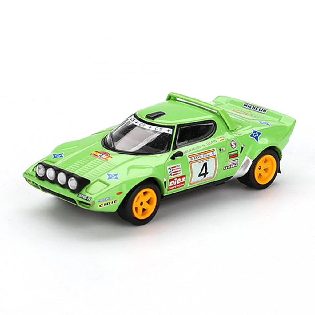 Mini GT 1/64 Lancia Stratos HF #4 1979 Campeón del Rally Español
