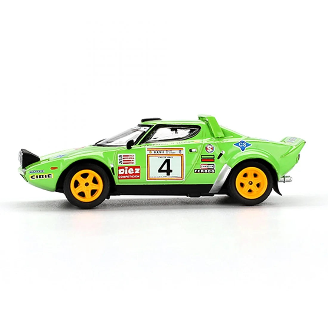Mini GT 1/64 Lancia Stratos HF #4 1979 Campeón del Rally Español