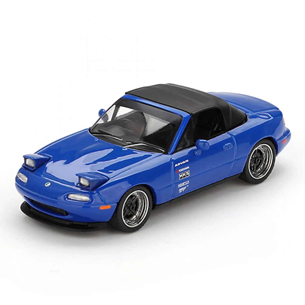 Mini GT 1/64 Mazda Miata MX-5 NA Versión Tuned Azul Oscuro