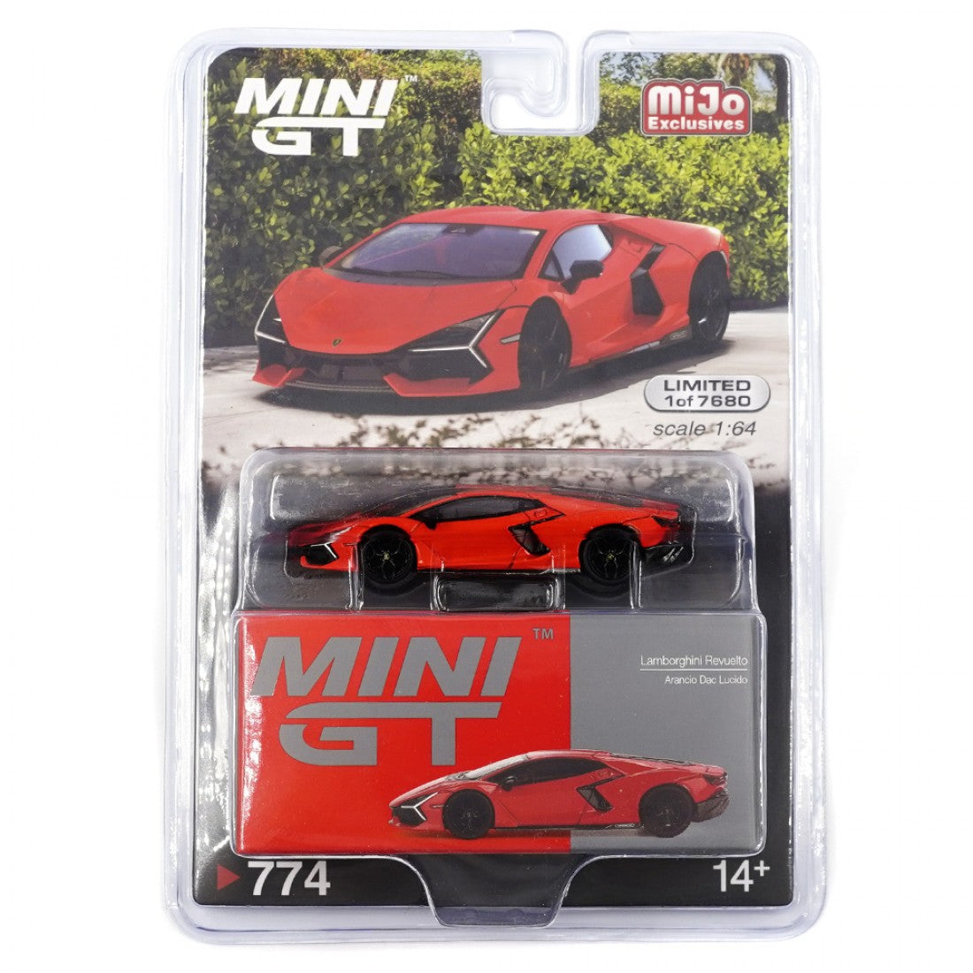 Mini GT 1:64 Lamborghini Revuelto Arancio Dac Lucido Blister