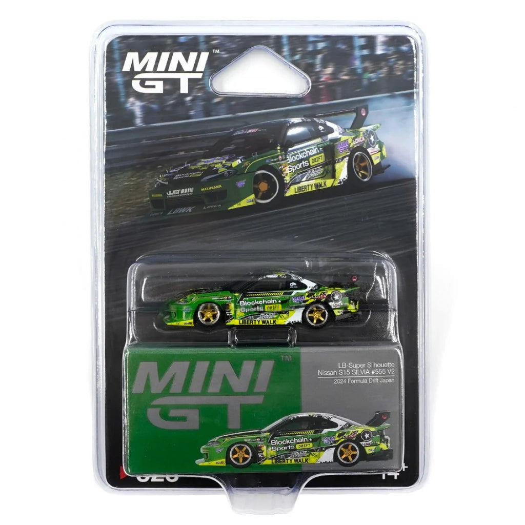 Mini GT 1/64 Nissan LB-Super Silhouette S15 SILVIA #555 V2 2024 Formula Drift Japan