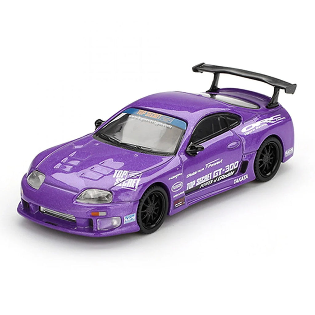 Mini GT 1/64 Toyota Supra A80 Top Secret GT-300 Top Secret Purple