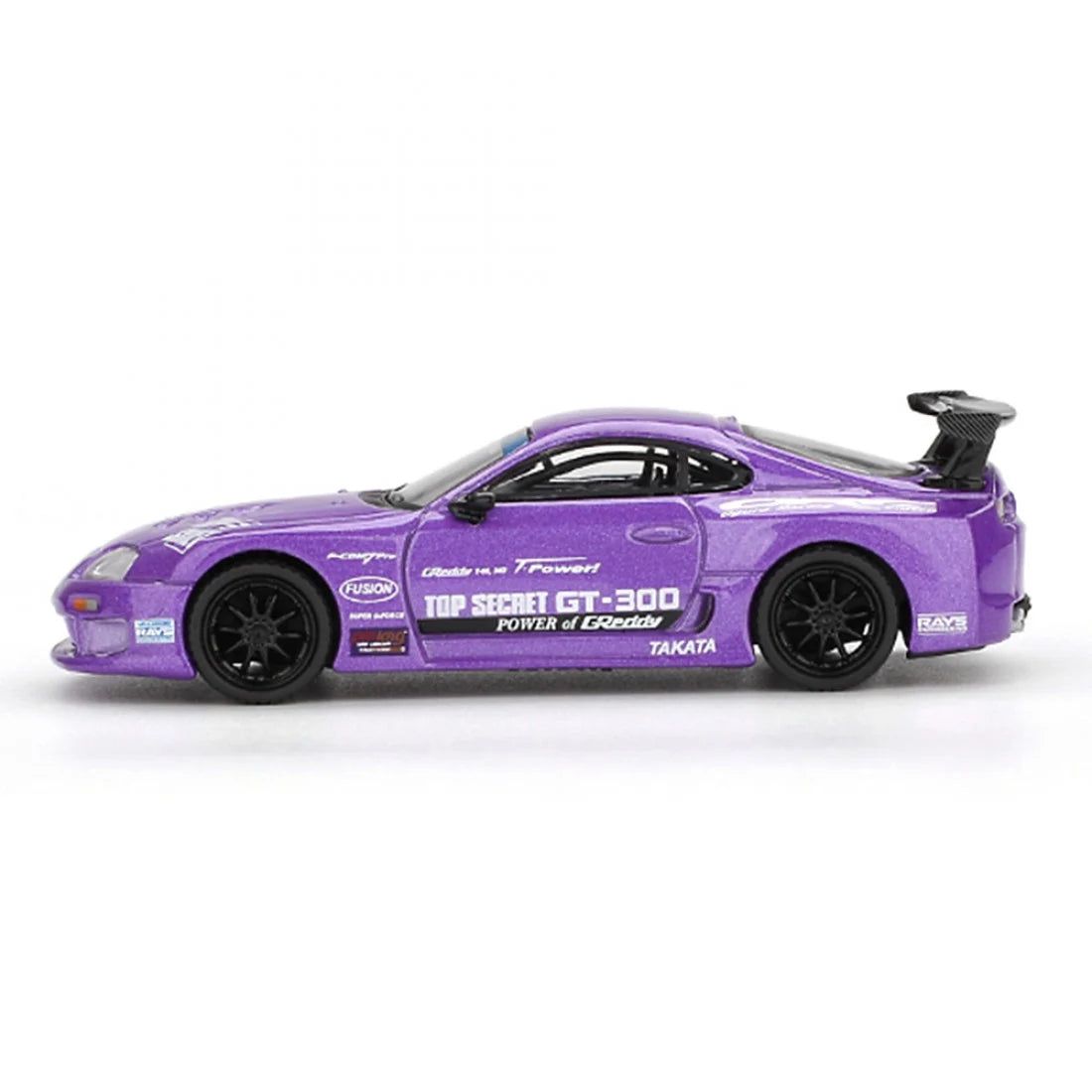 Mini GT 1/64 Toyota Supra A80 Top Secret GT-300 Top Secret Purple
