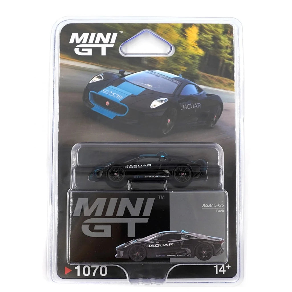 Mini GT 1/64 Jaguar C-X75 Negro