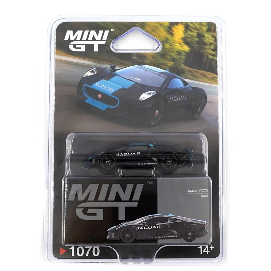 Mini GT 1/64 Jaguar C-X75 Negro