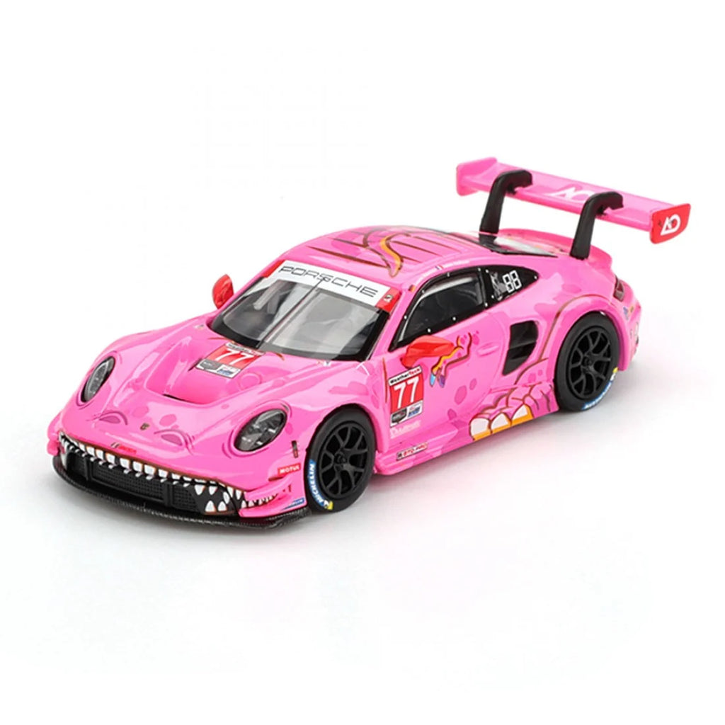 Mini GT 1/64 Porsche 911 GT3 R #77 AO Racing 2024 IMSA ROAD AMERICA