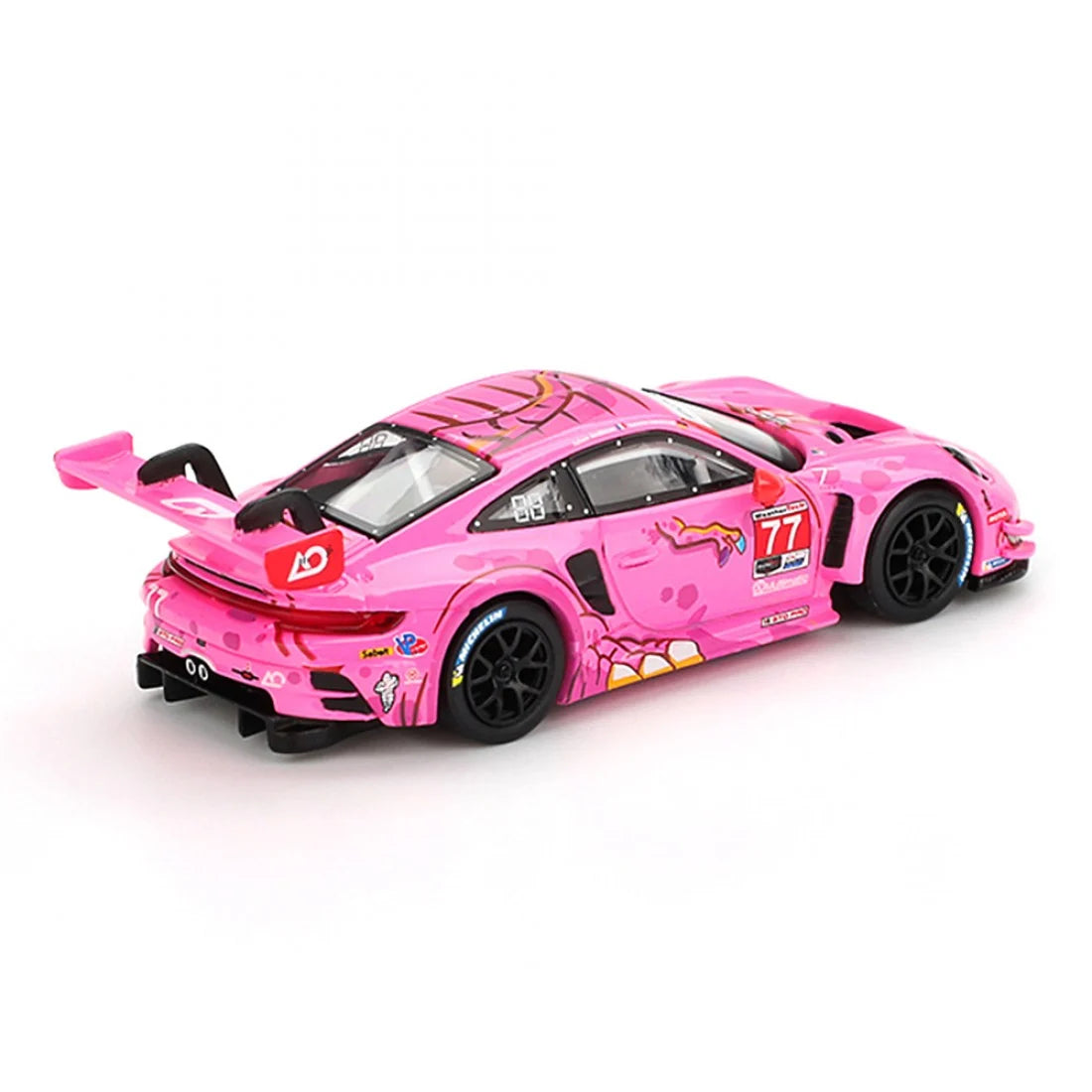 Mini GT 1/64 Porsche 911 GT3 R #77 AO Racing 2024 IMSA ROAD AMERICA