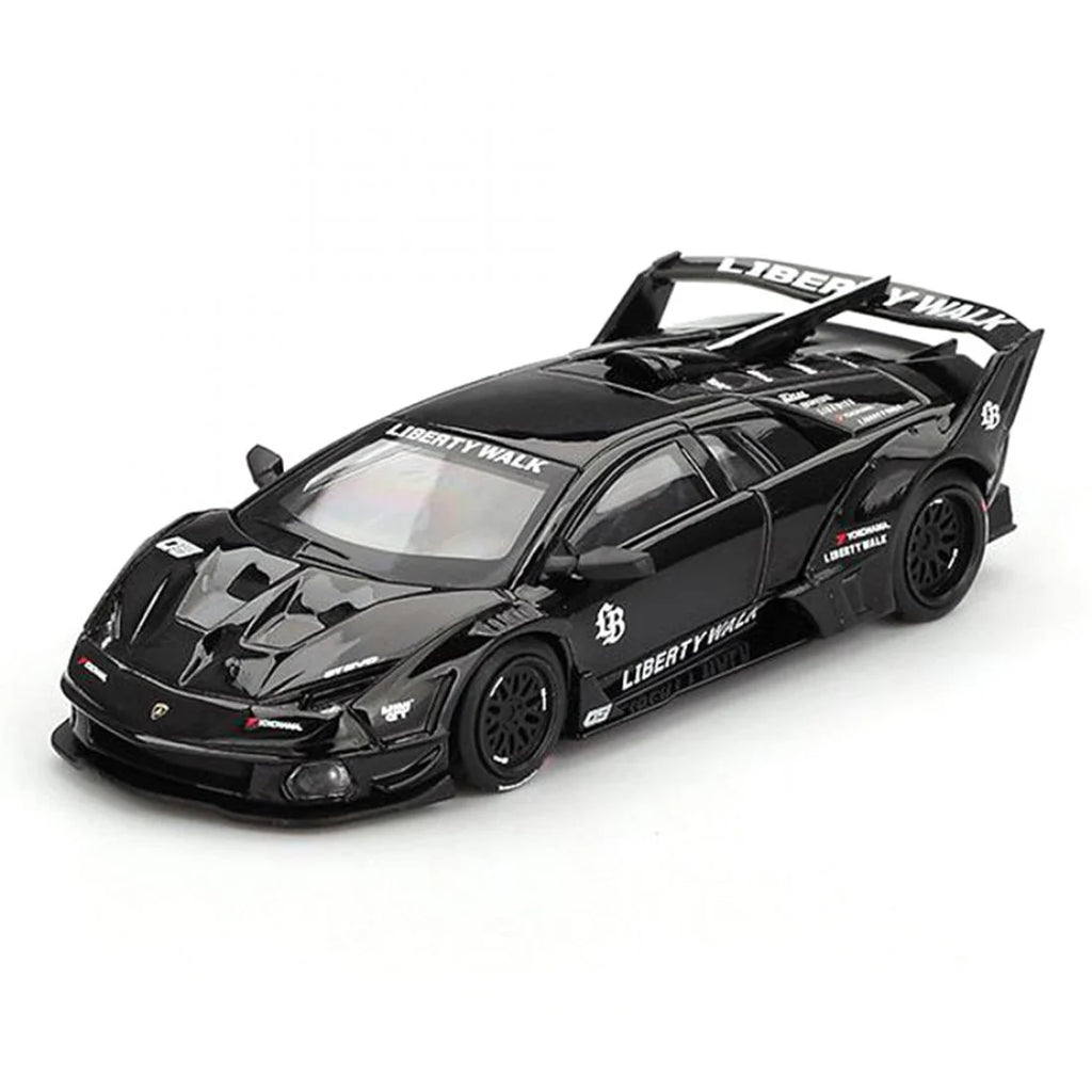 Mini GT 1/64 Lamborghini LB-Silhouette WORKS MURCIELAGO GT Evo Negro.