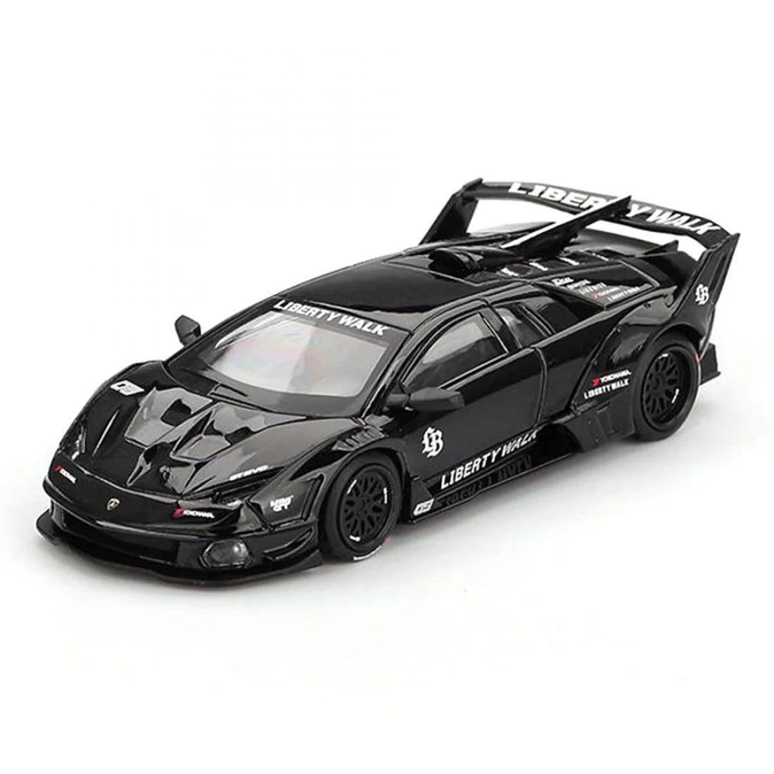 Mini GT 1/64 Lamborghini LB-Silhouette WORKS MURCIELAGO GT Evo Negro.