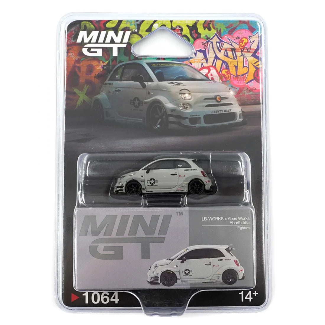 Mini GT 1/64 Abarth 595 LB-WORKS x Abas Works Fighters