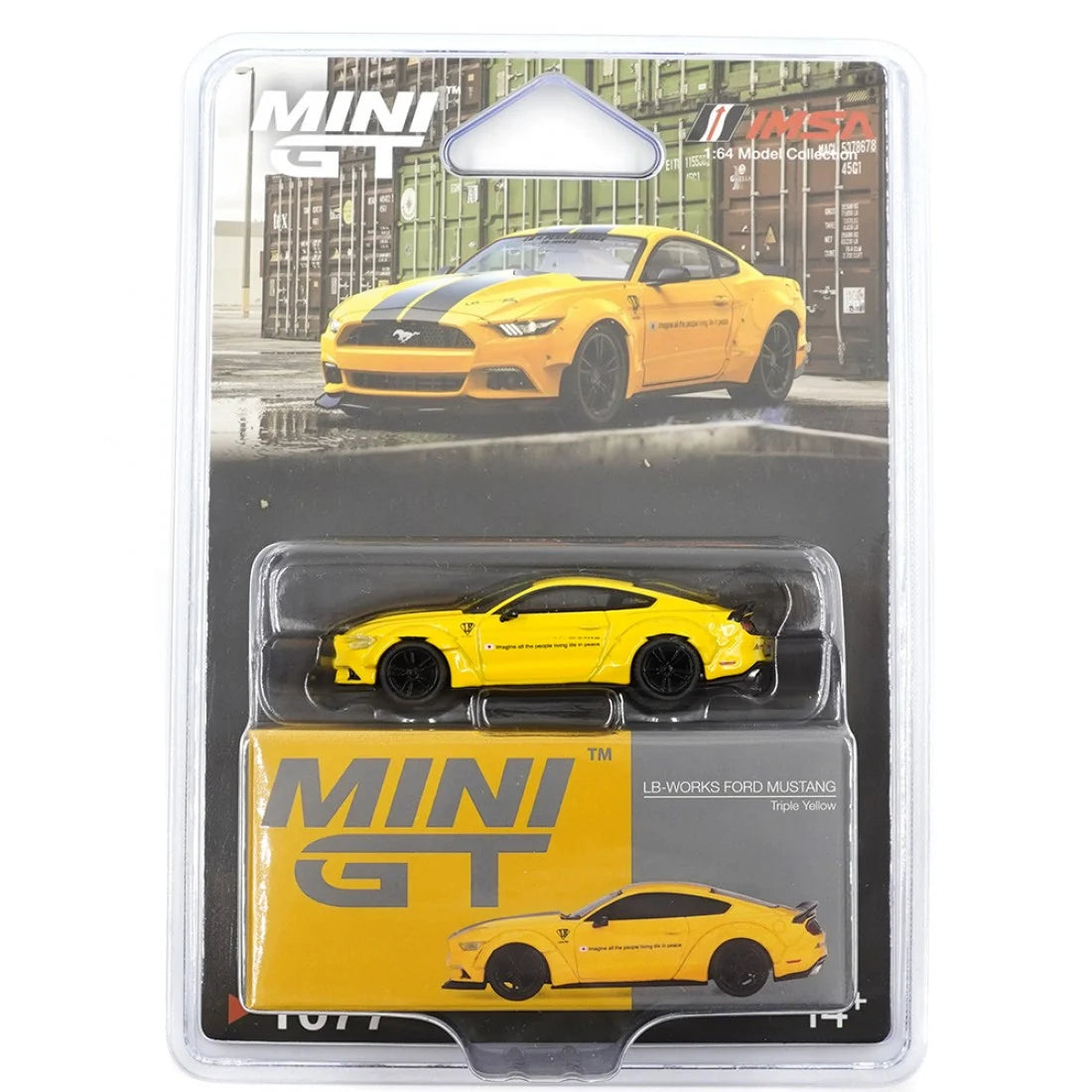 Mini GT 1/64 LB-WORKS FORD MUSTANG Triple Amarillo