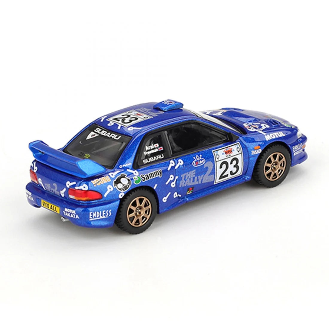 Mini GT 1/64 Subaru Impreza WRC99 #23 Rally Acrópolis 2000