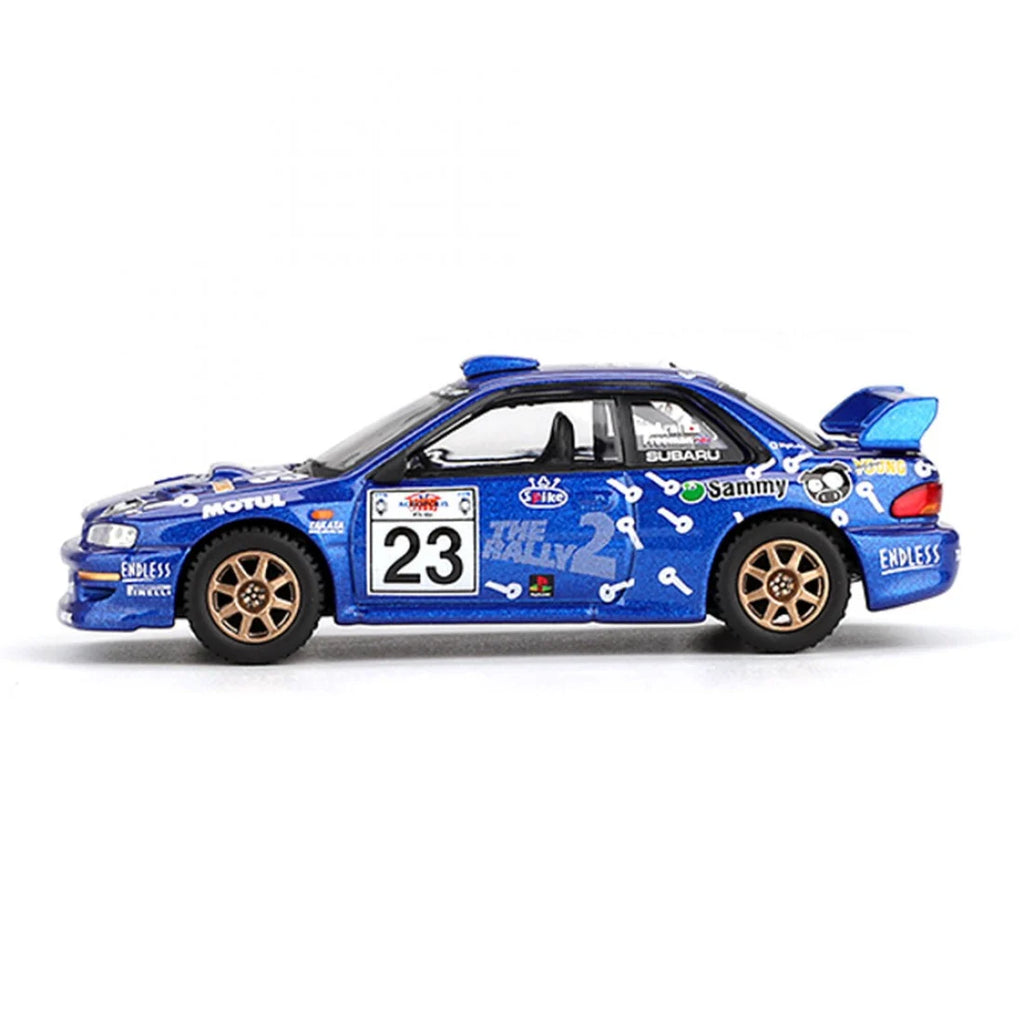Mini GT 1/64 Subaru Impreza WRC99 #23 Rally Acrópolis 2000