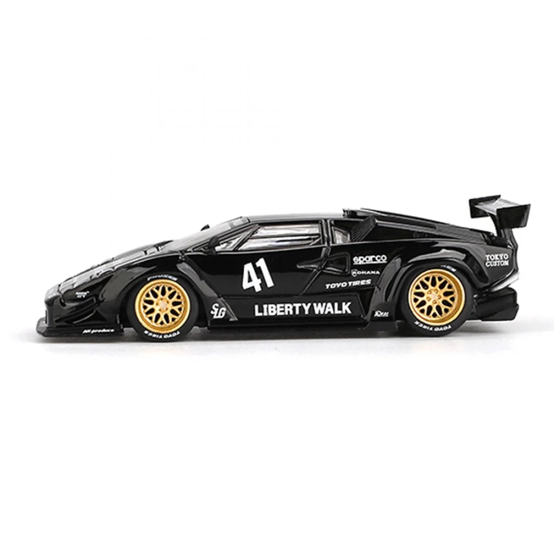 Mini GT 1/64 Lamborghini Countach LB-WORKS Negro