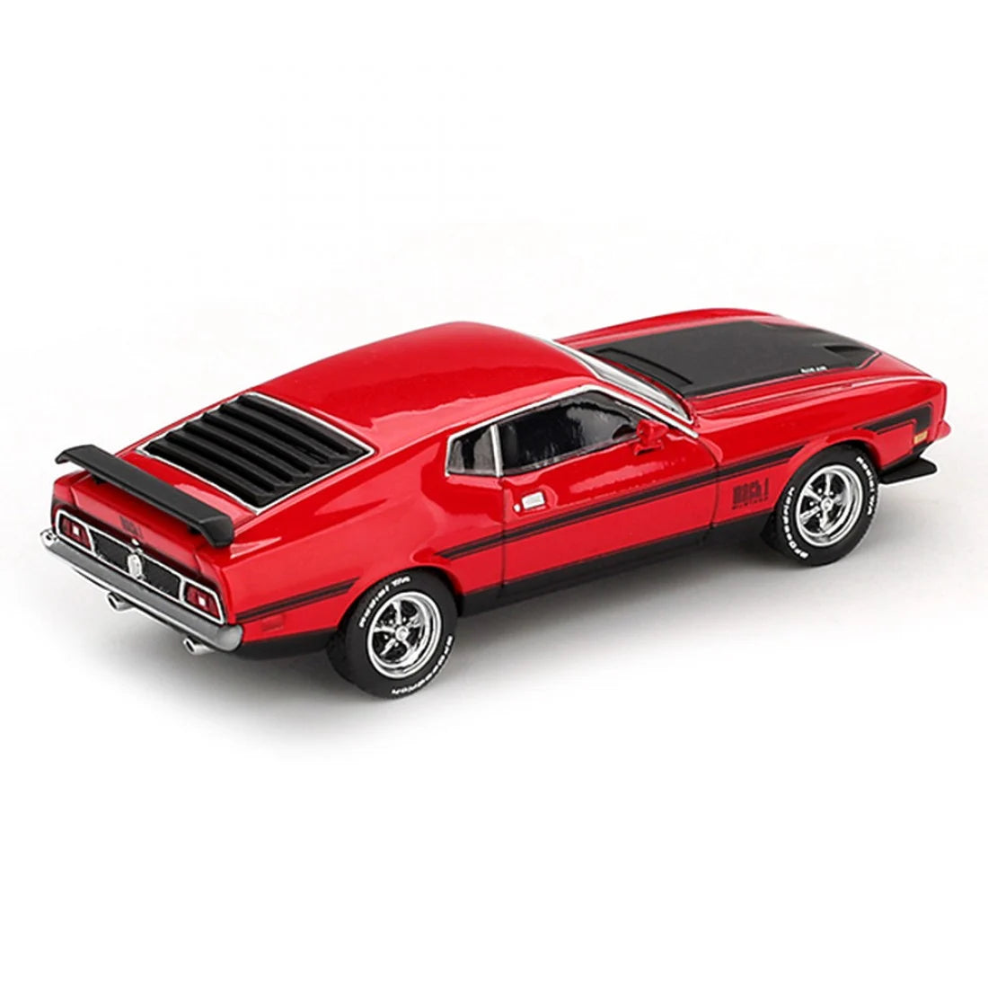 Mini GT 1:64 Ford Mustang Mach1 1971 – Rojo Carrera – Exclusivas de Mijo (PRESENTACIÓ EN BLISTER)