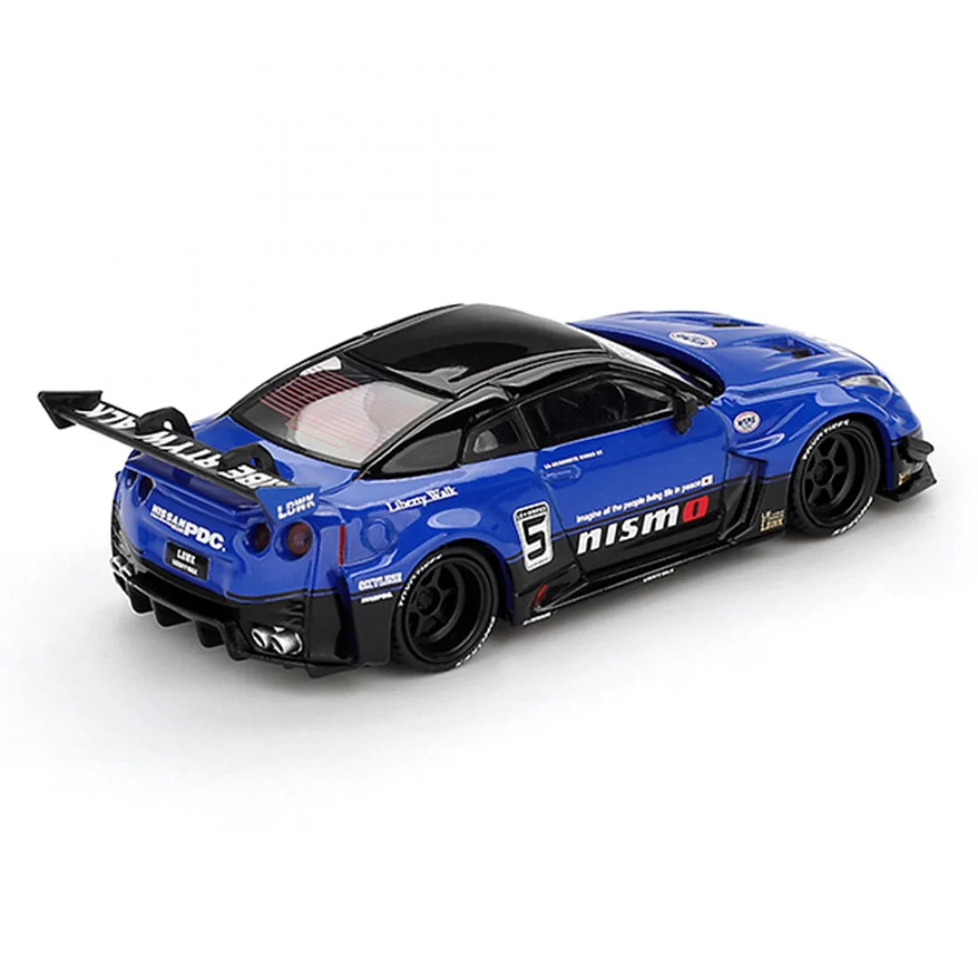 Mini GT 1:64 LB-Silhouette WORKS GT NISSAN 35GT-RR Ver.2 – Azul - Exclusivas de Mijo (PRESENTACIÓN EN BLISTER)