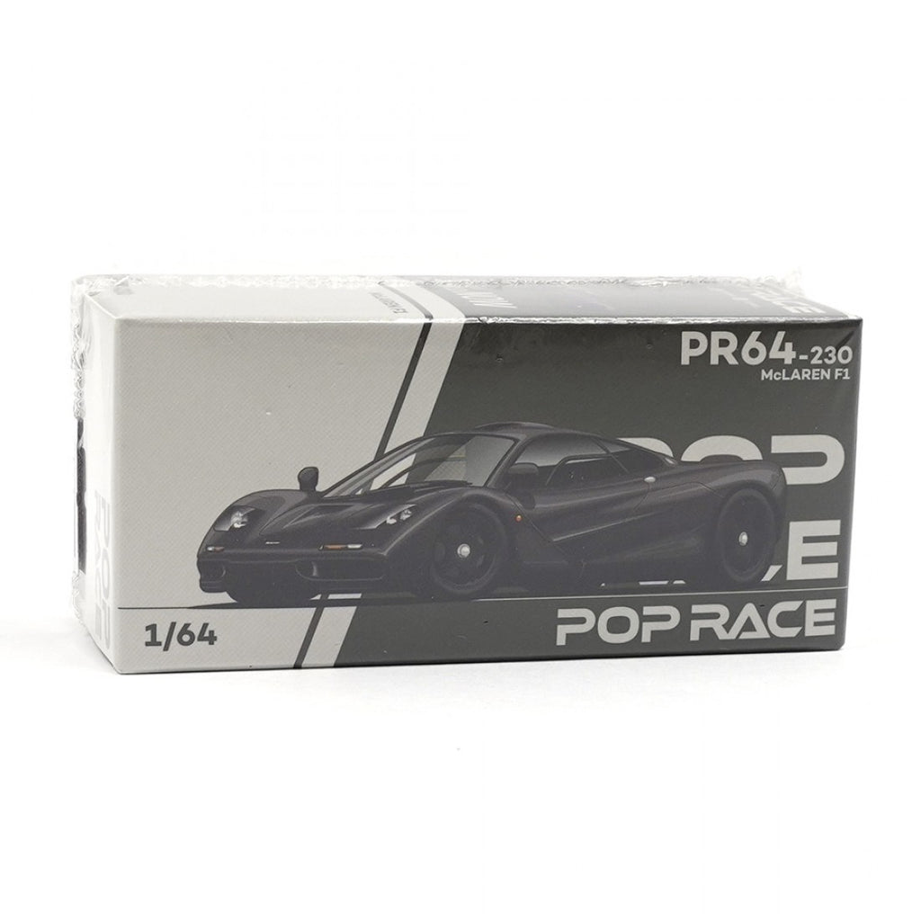 POP RACE 1/64 McLAREN F1 JET BLACK