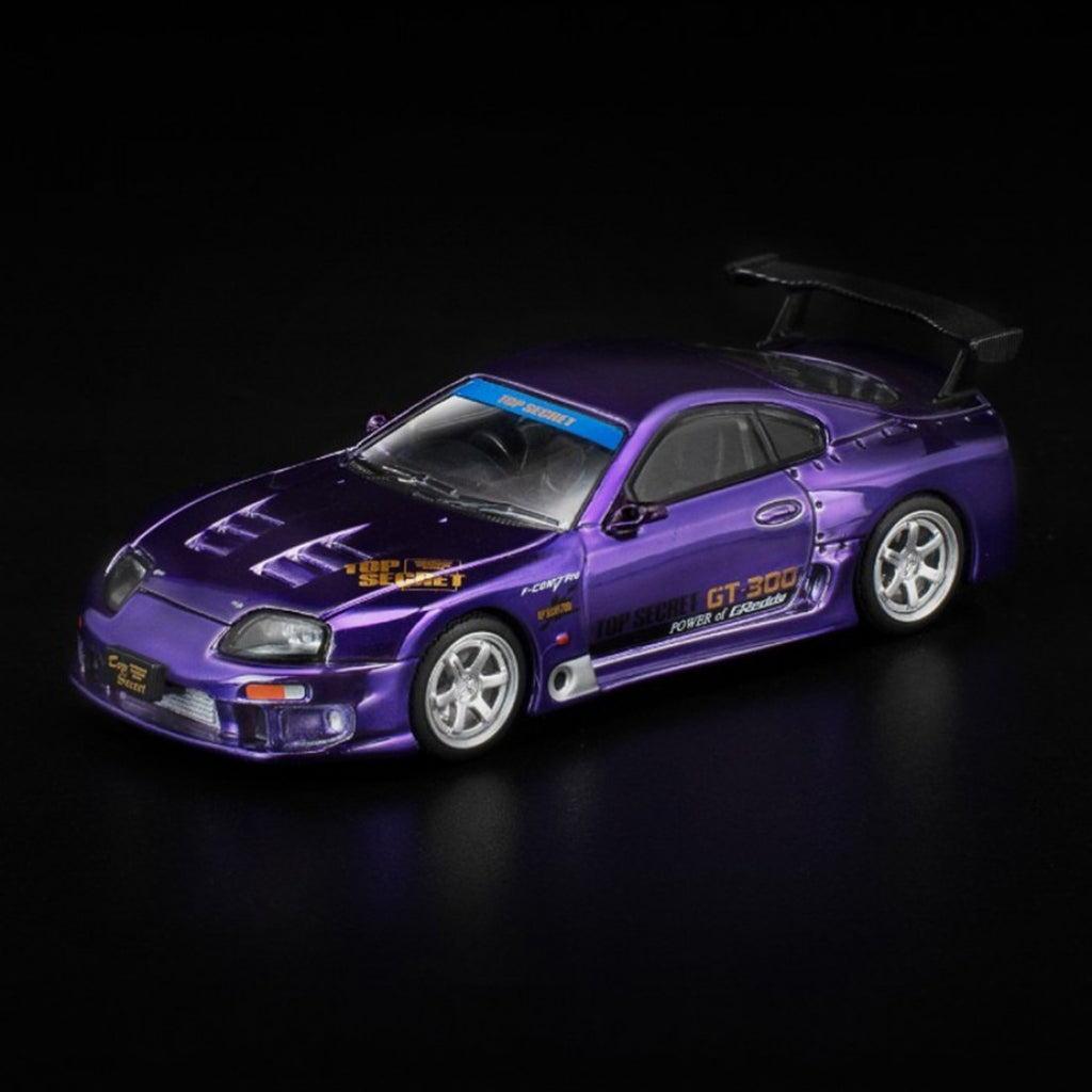 POP RACE 1/64 Toyota Supra Top Secret GT300 Surple TOKYO AUTO SALON HONG KONG 2025