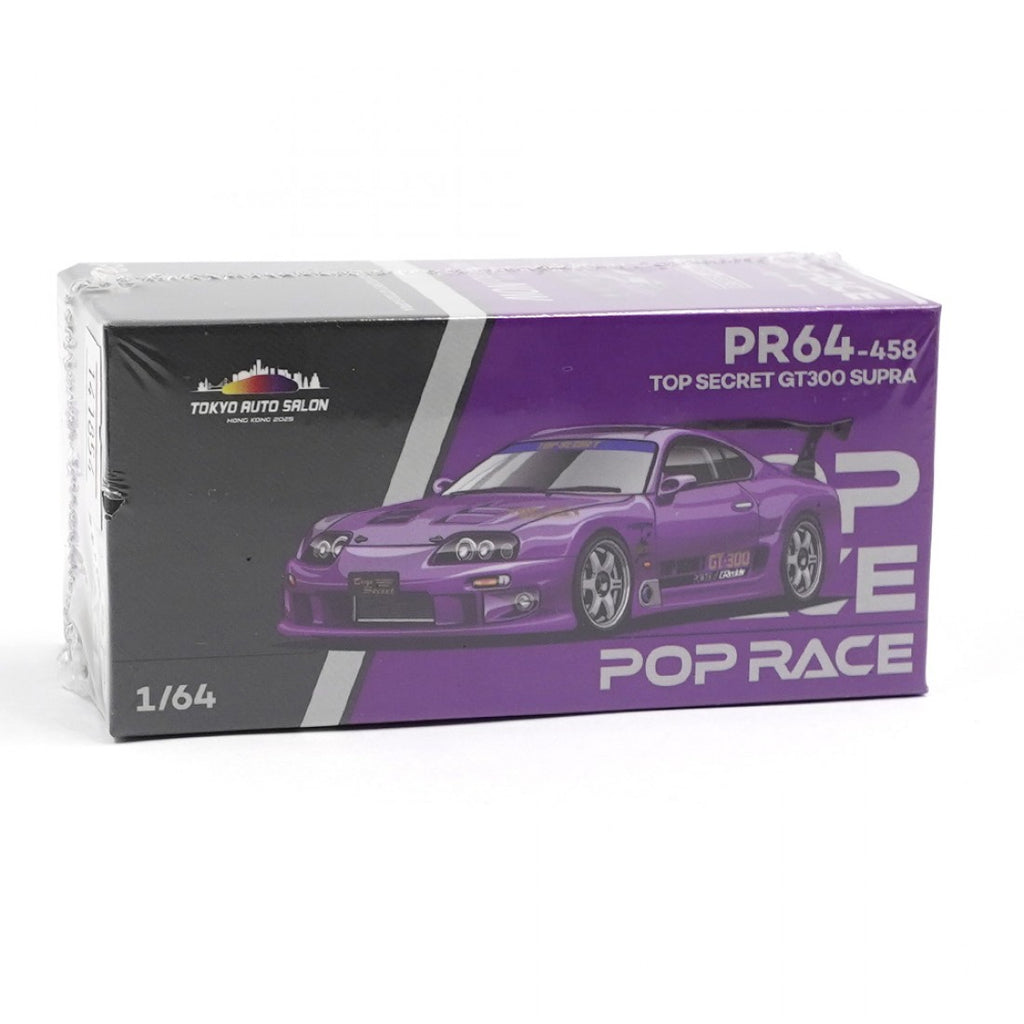 POP RACE 1/64 Toyota Supra Top Secret GT300 Surple TOKYO AUTO SALON HONG KONG 2025