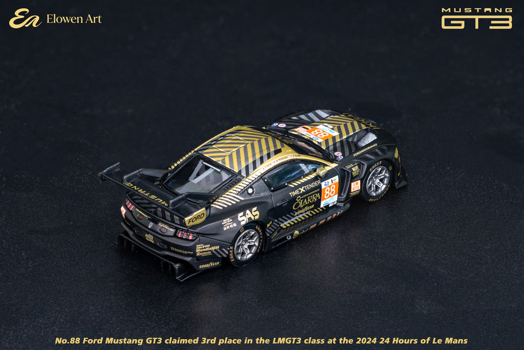 Elowen Art 1:64 Ford Mustang GT3 Negro #88