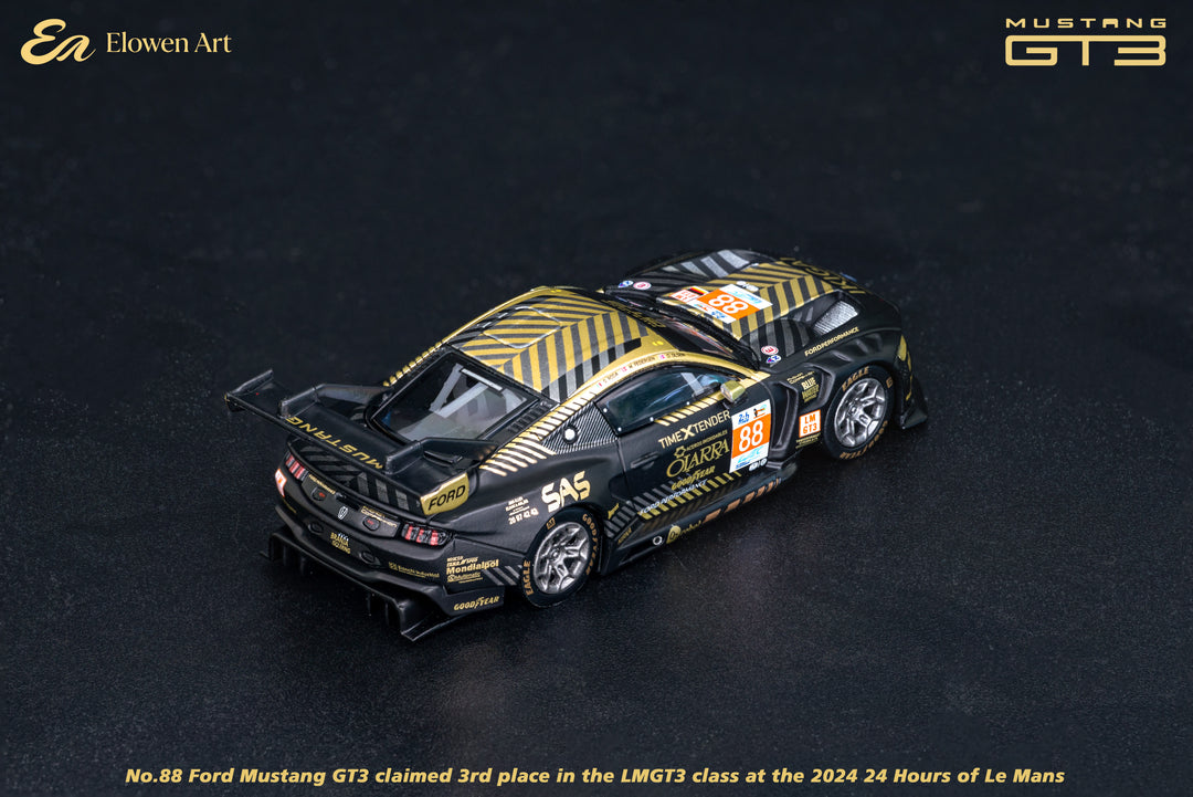 Elowen Art 1:64 Ford Mustang GT3 Negro #88