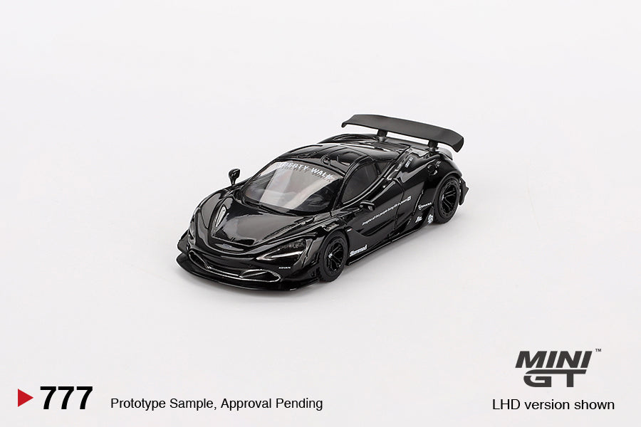 Mini GT 1:64 McLaren 720S LB-Works – Negro – Exclusivas de MiJo Blister