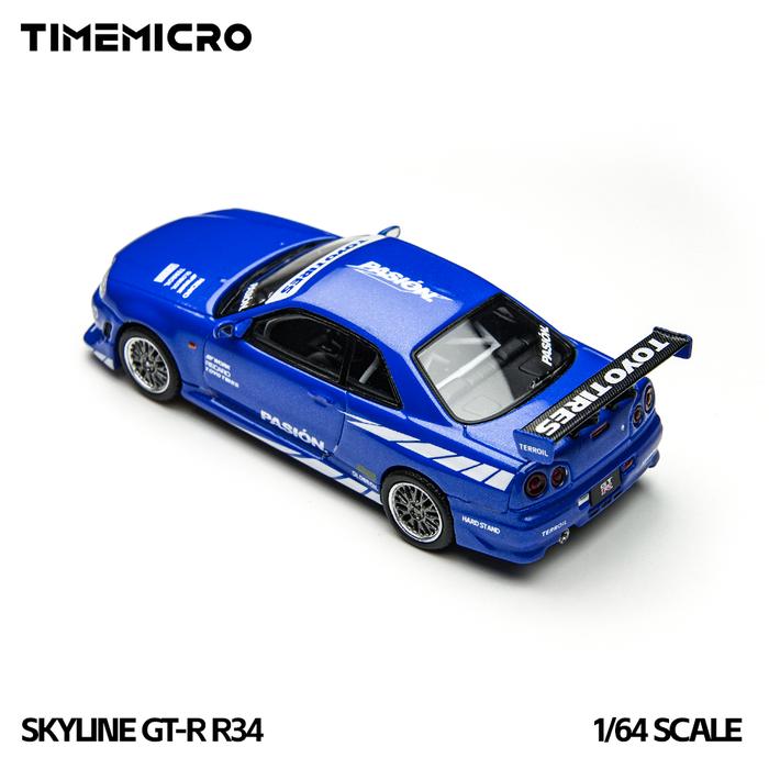 TIME MICRO 1/64 NISSAN C-WEST E34 BODY KIT PASION BLUE