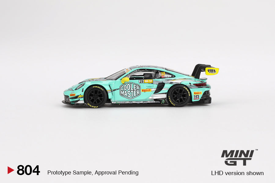 Mini GT 1:64 Porsche 911 GT3 R #28 HubAuto Racing 2023 FIA GT World Cup 70th Macau Grand Prix Blister