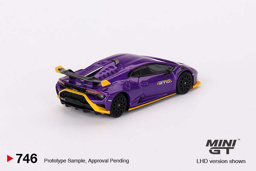 Mini GT 1:64 Lamborghini Huracán STO – Viola Pasifae – Mijo Exclusives Blister