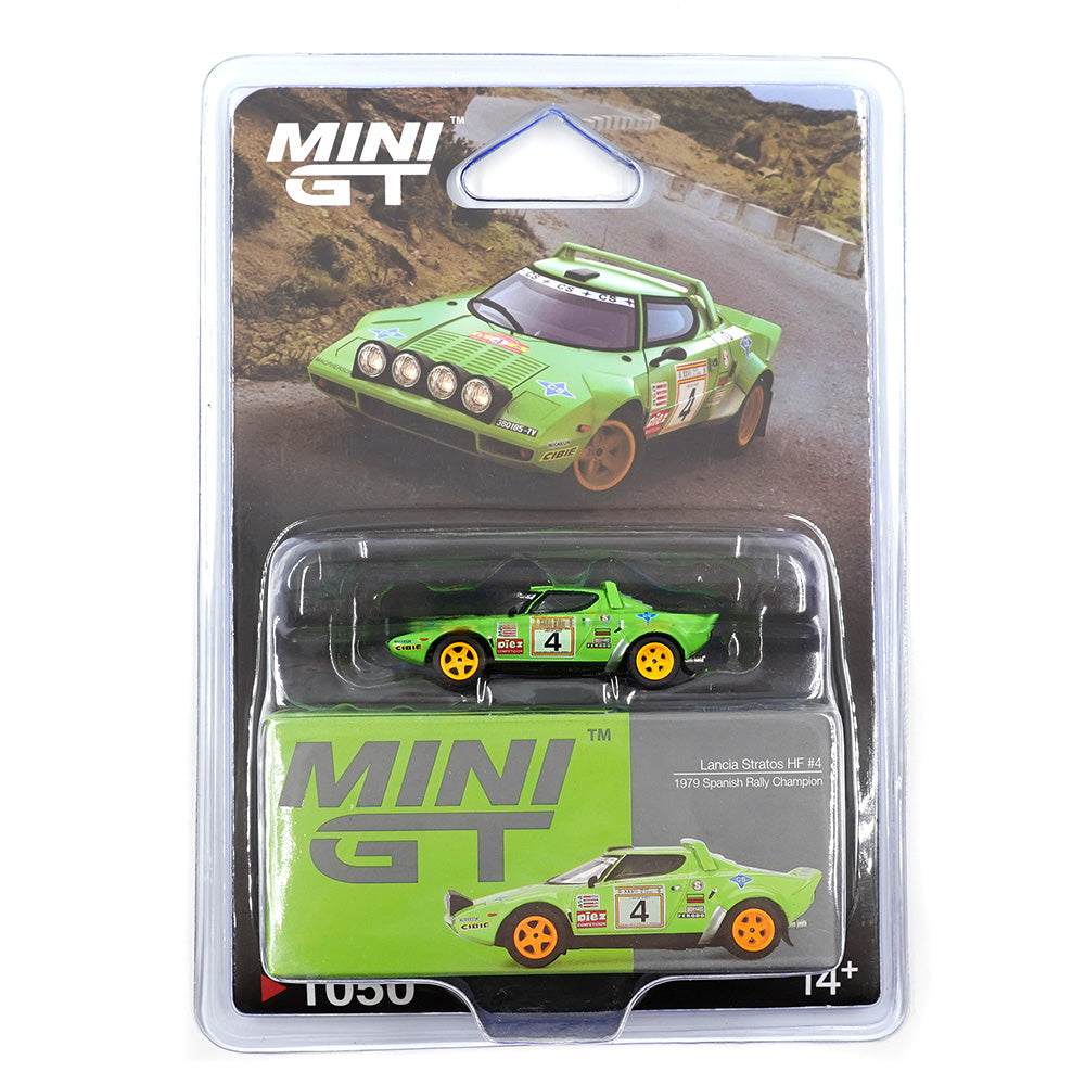 Mini GT 1/64 Lancia Stratos HF #4 1979 Campeón del Rally Español