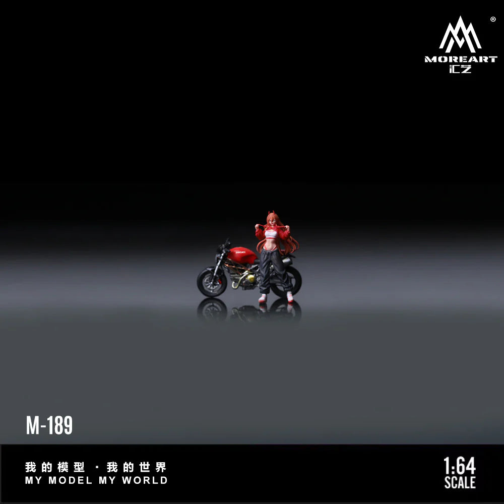 MOREART 1:64 DUCATI MONSTER 69GRED MOTORCYCLE GIRL