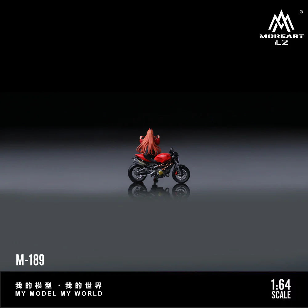MOREART 1:64 DUCATI MONSTER 69GRED MOTORCYCLE GIRL