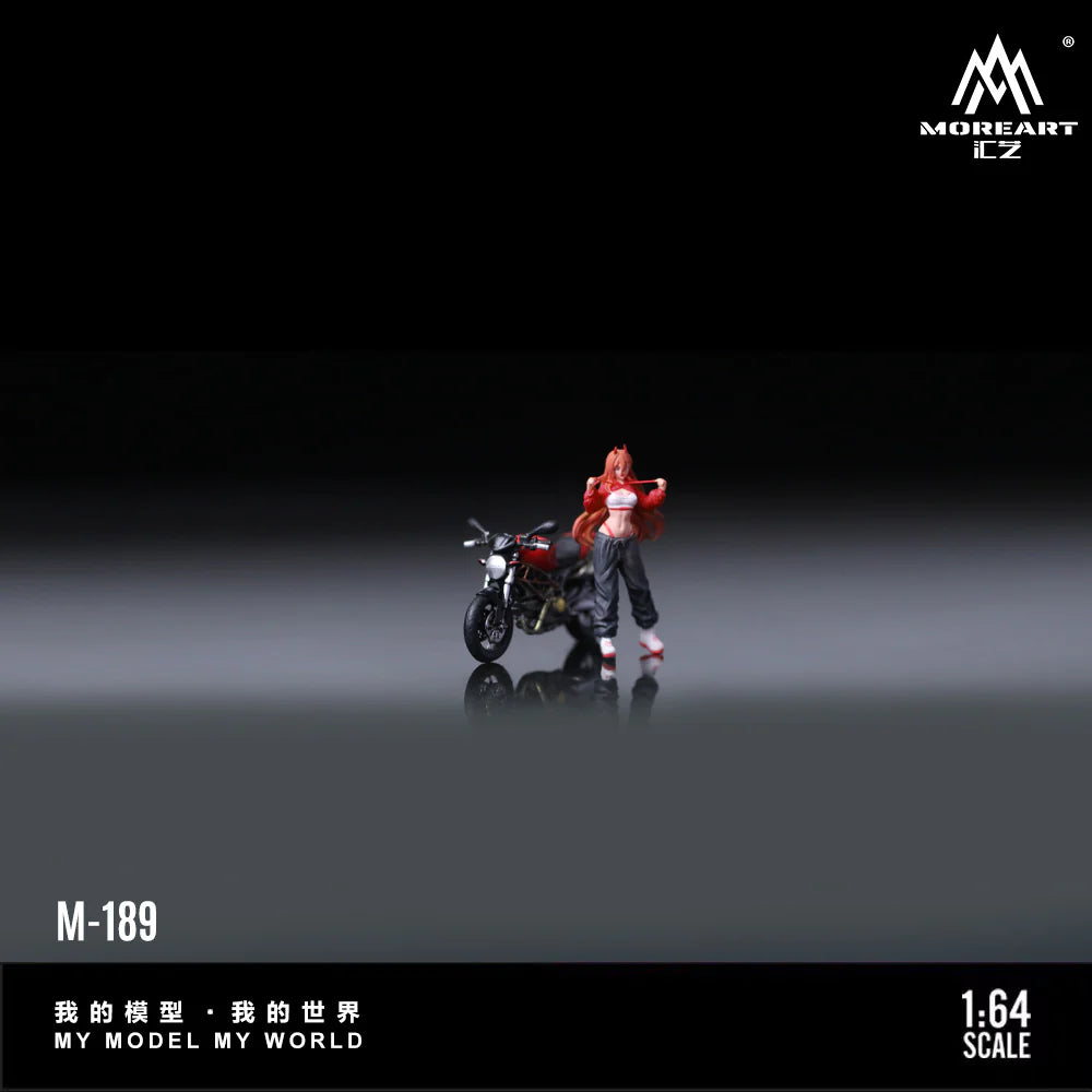 MOREART 1:64 DUCATI MONSTER 69GRED MOTORCYCLE GIRL