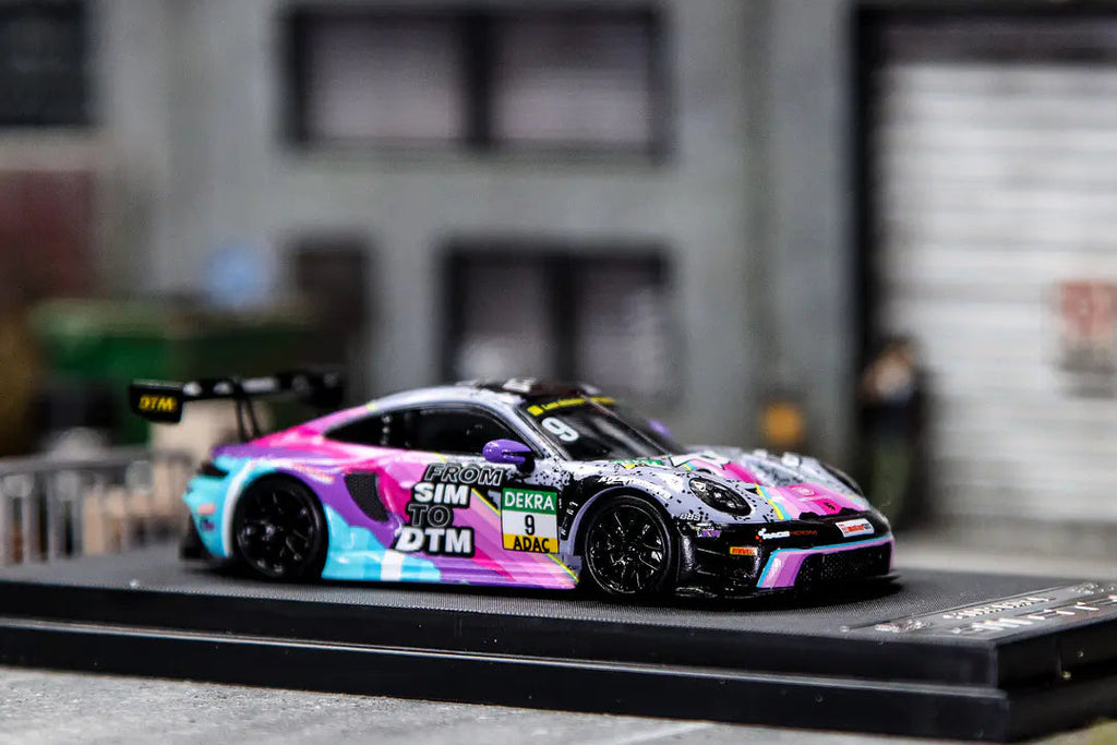 STAR RACE 1/64 Star Race 1:64 Porsche 911 GT3 R (992) Black Purple #9
