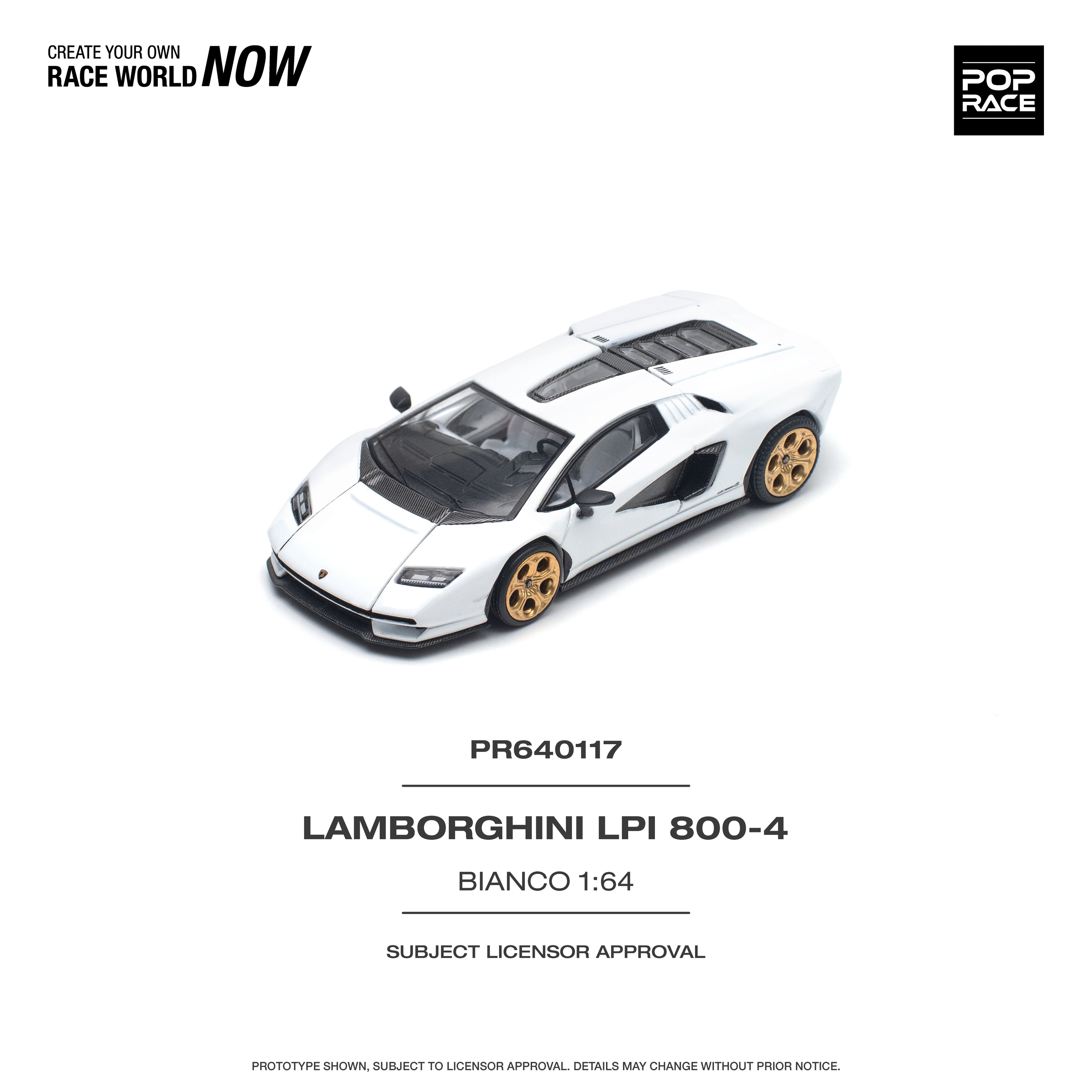 LAMBORGHINI LPI 800-4 BLANCO 1/64