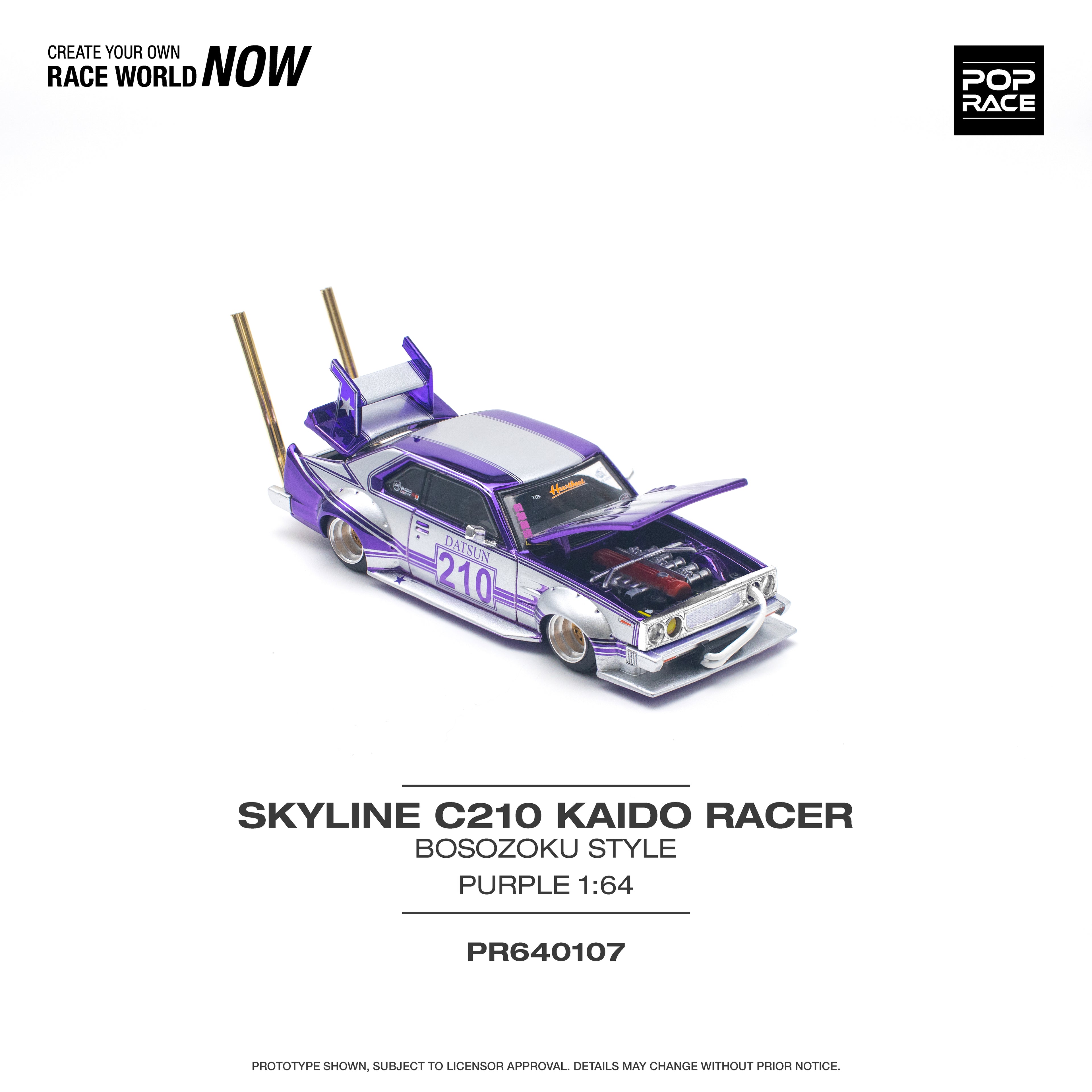 SKYLINE C210 KAIDO RACER BOSOZOKU STYLE PURPLE