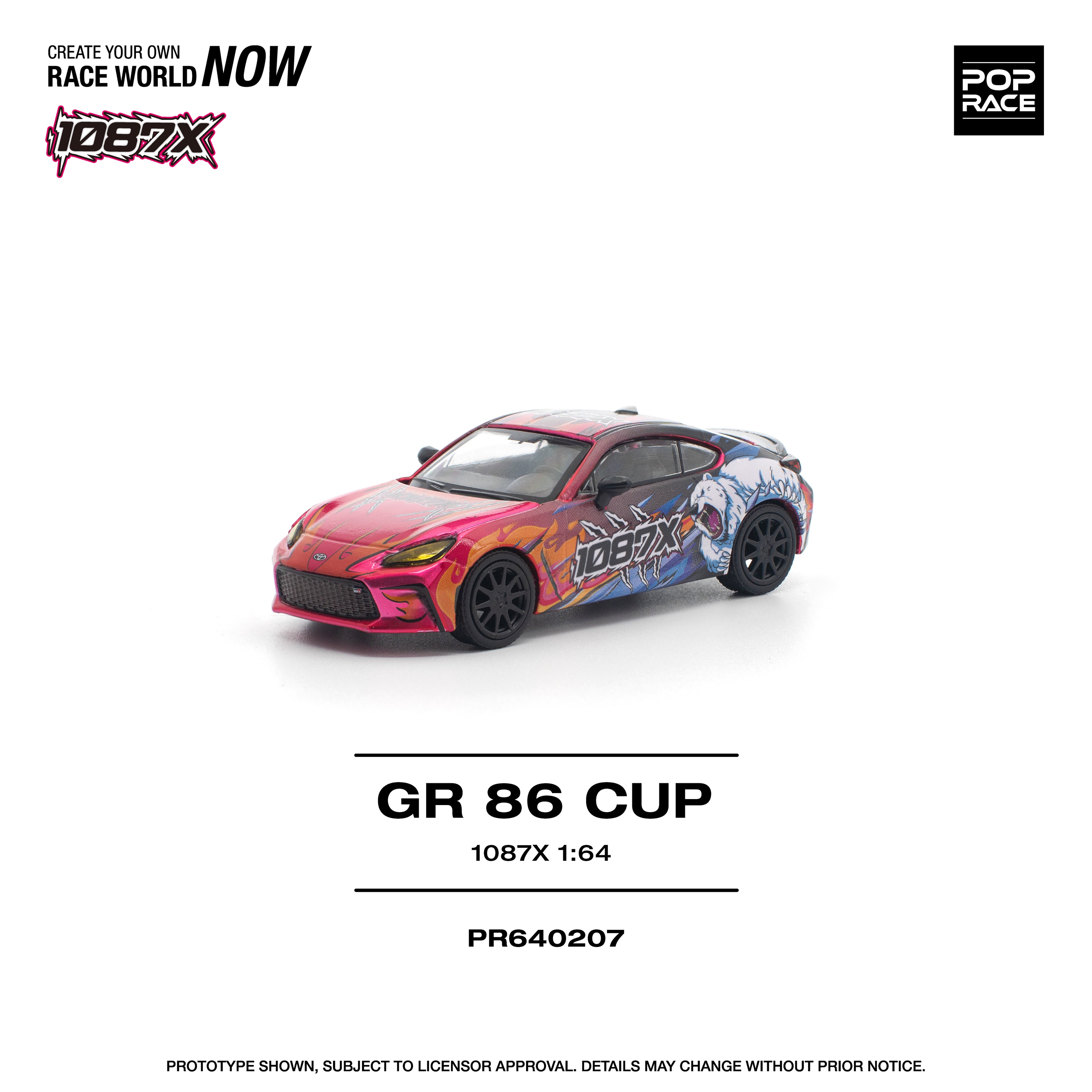POP RACE 1/64 1087X GR86 CUP