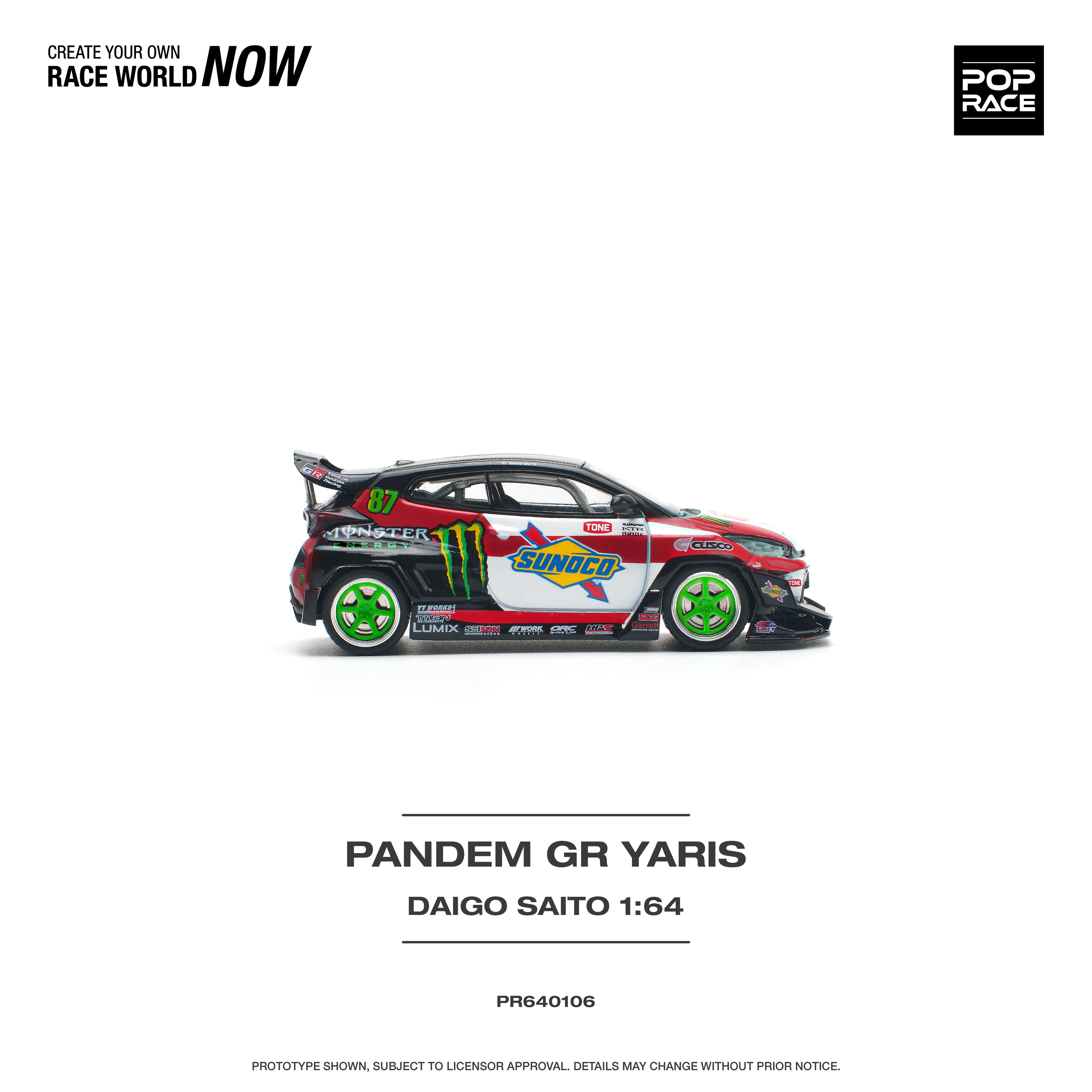 PANDEM GR YARIS DAIGO SAITO 1/64