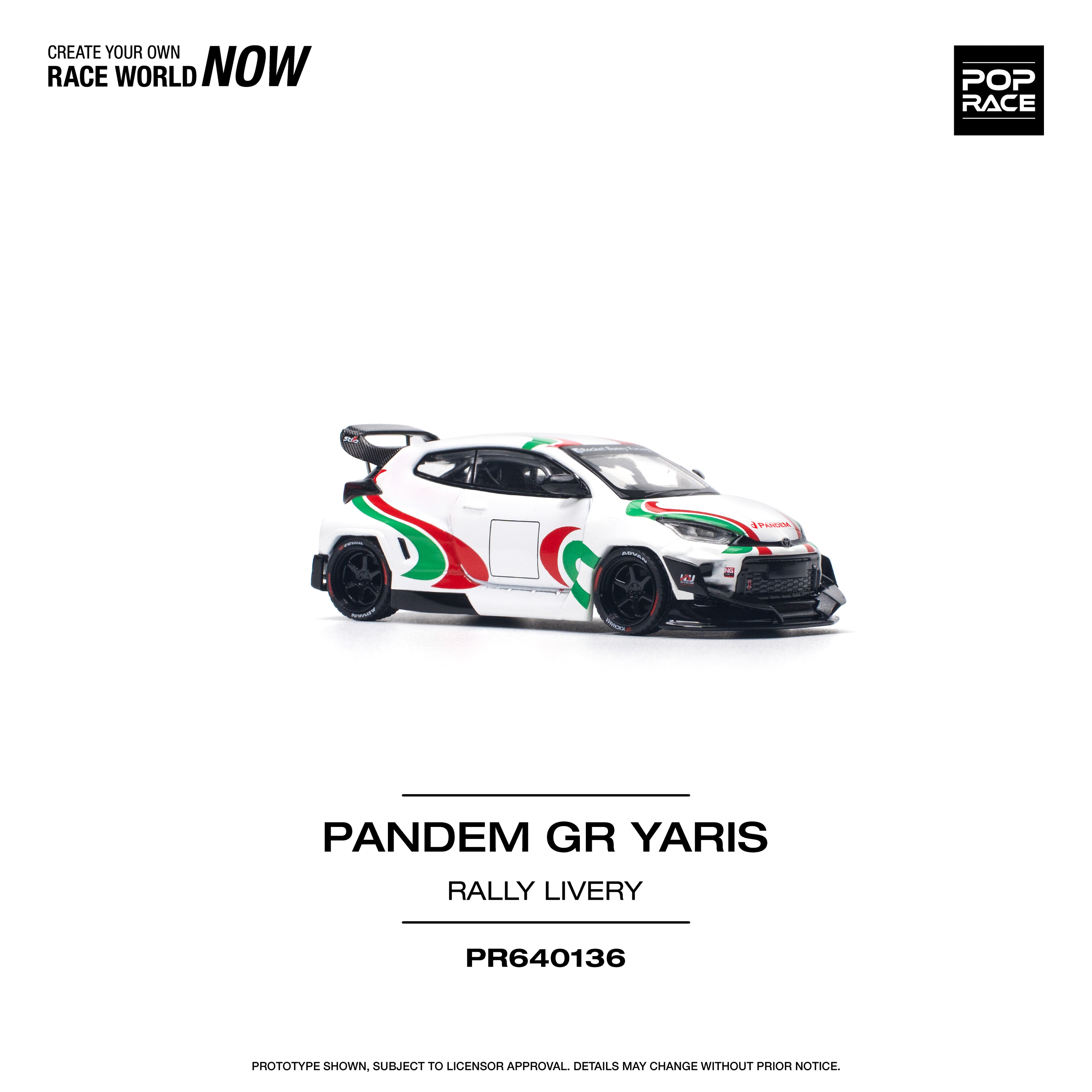 PANDEM GR YARIS RALLY LIVERY 1/64