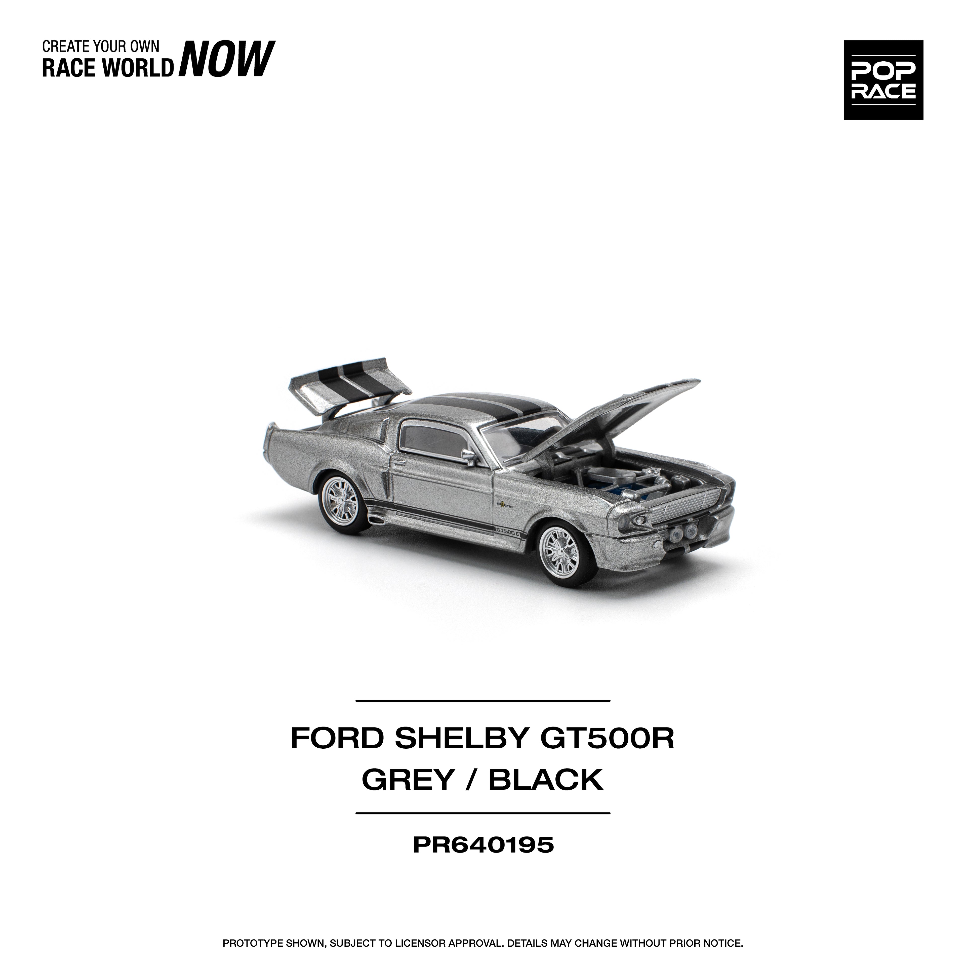 FORD SHELBY GT500R GREY/BLACK 1/64