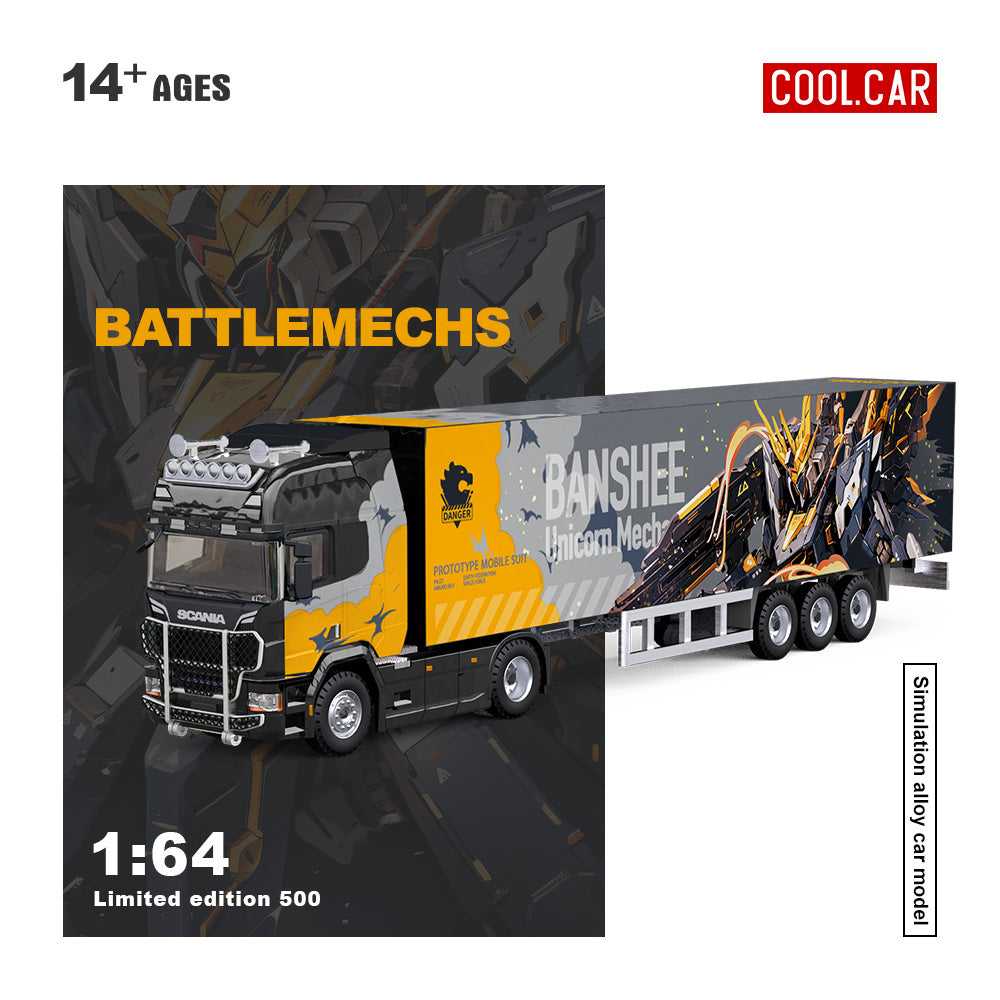 CoolCar 1/64 - Scania Container Truck RX-78 Mecha
