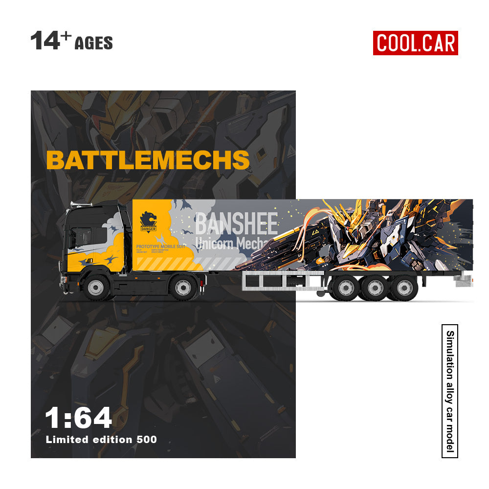 CoolCar 1/64 - Scania Container Truck RX-78 Mecha