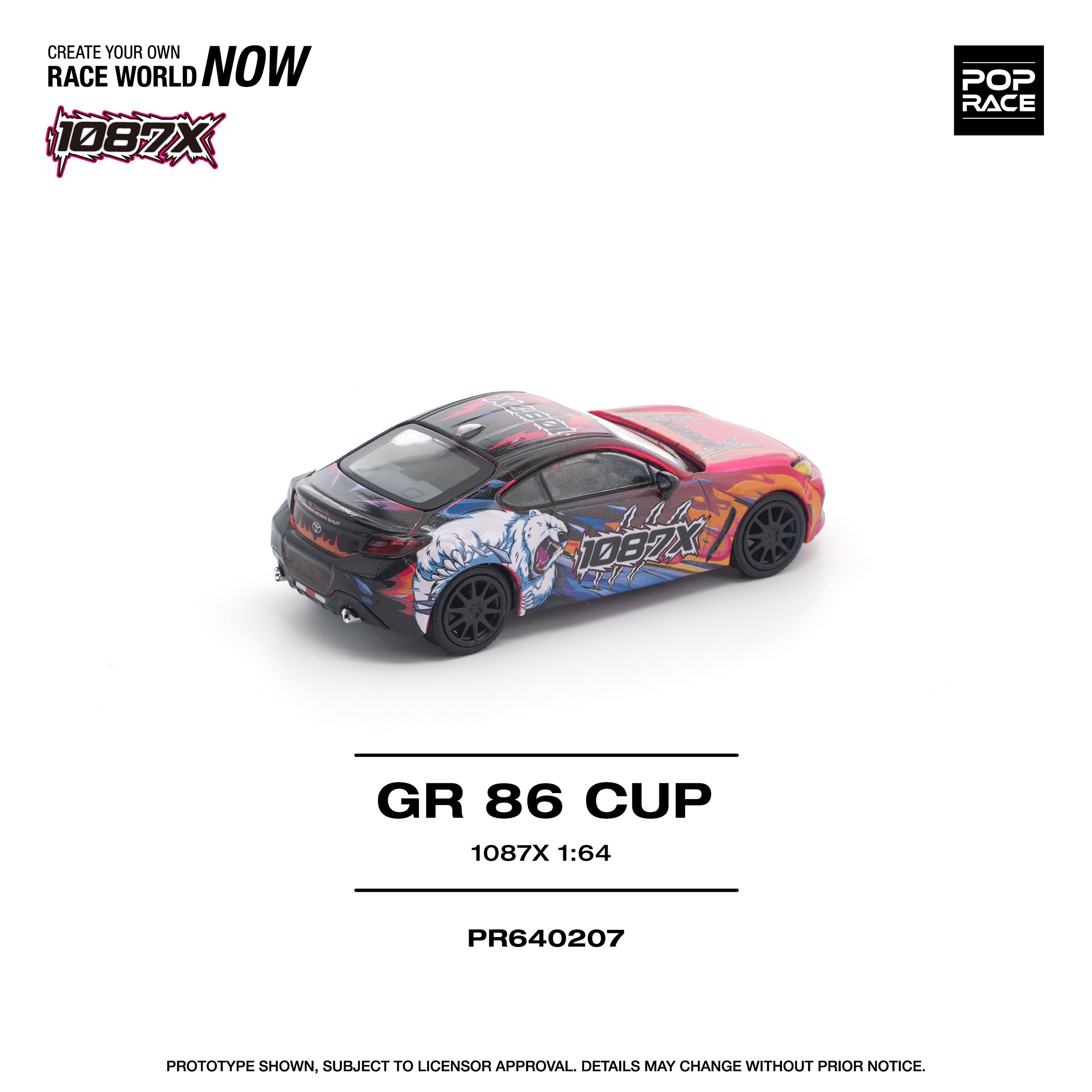 POP RACE 1/64 1087X GR86 CUP