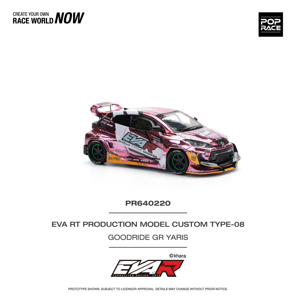 POP RACE 1/64 EVA RT PRODUCTION MODEL CUSTOM TYPE-08 GOODRIDE GR YARIS
