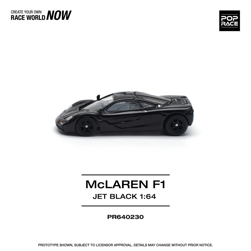POP RACE 1/64 McLAREN F1 JET BLACK