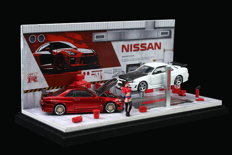 DIORAMA MOREART TALLER DE REPARACION NISSAN