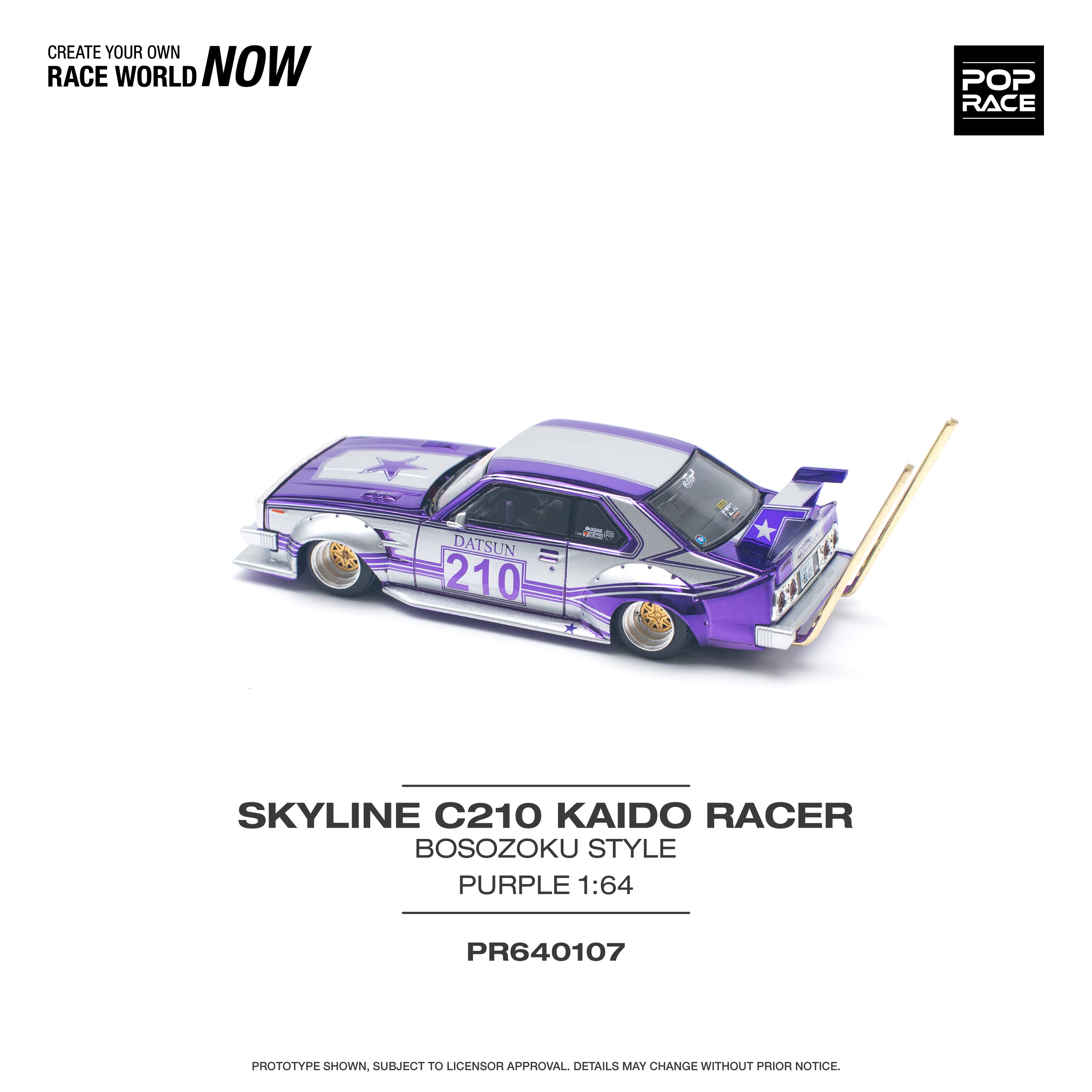SKYLINE C210 KAIDO RACER BOSOZOKU STYLE PURPLE